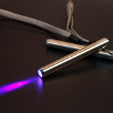 Mini LED Stainless Steel Mini Lamp 395/365 UV Flashlight Torch Ultra Violet Light-TI00788-Veeddydropshipping